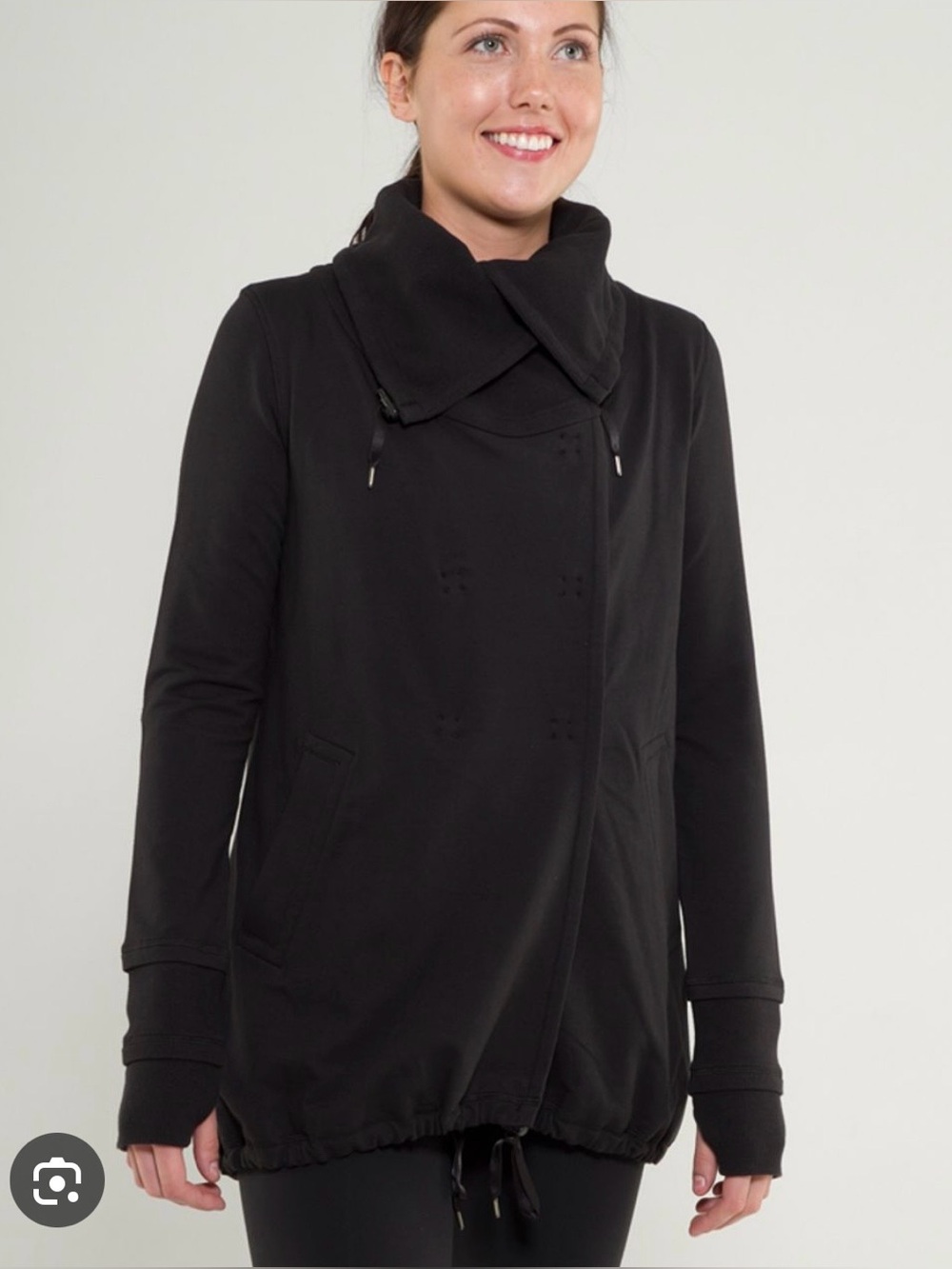 Lululemon Gratitude Wrap Women's Black Utility Jacket Size 4
